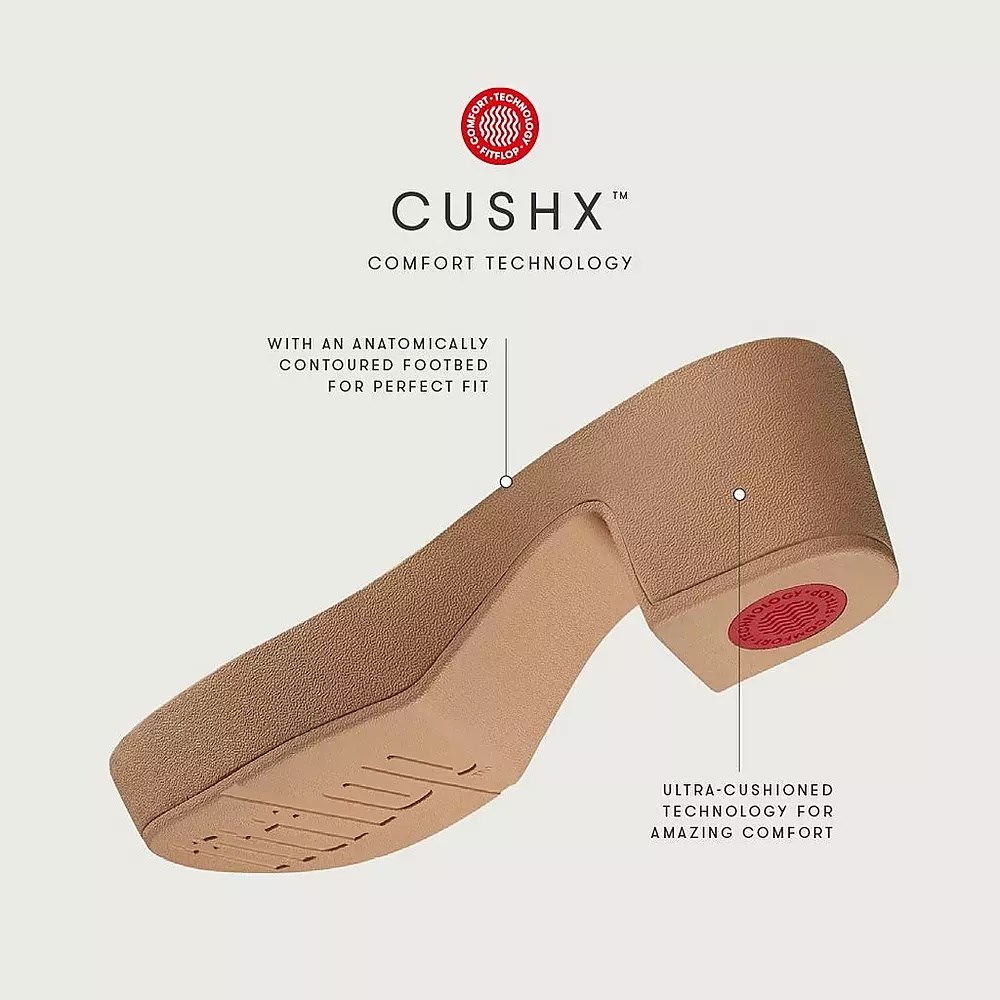 Fitflop PILAR Suede-Mix Women's Platform Slides Rose | ZA-X-5240