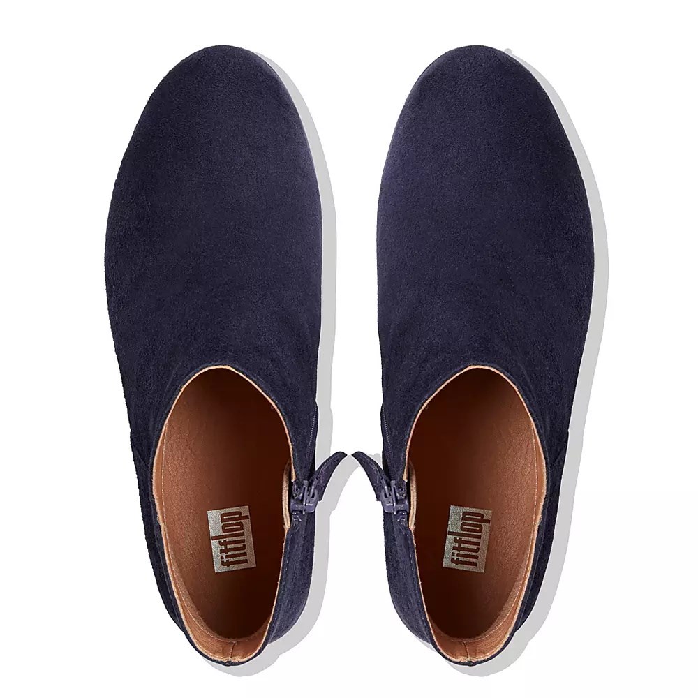Fitflop SUMI Suede Women's Ankle Boots Dark Purple | ZA-D-1387