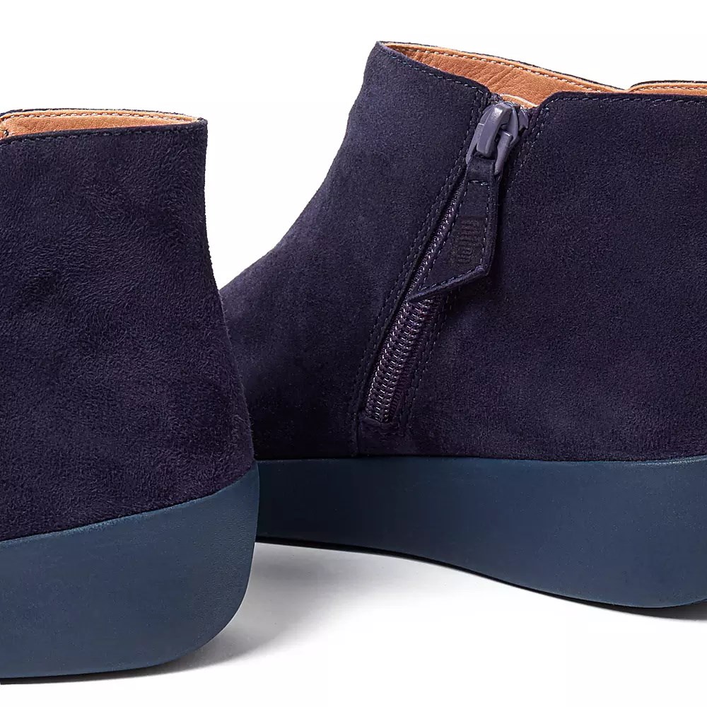 Fitflop SUMI Suede Women's Ankle Boots Dark Purple | ZA-D-1387